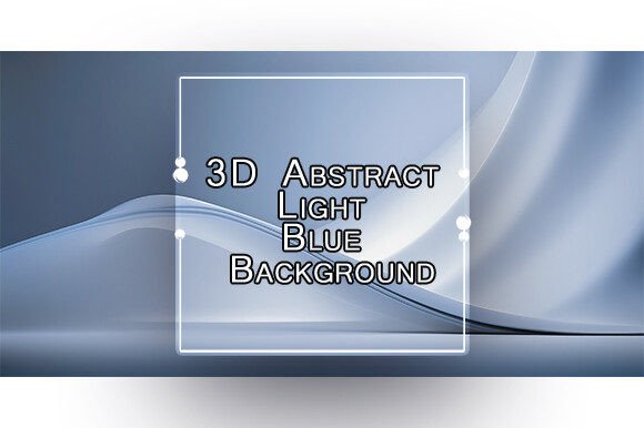 3D Abstract Light Blue Background