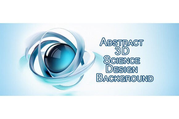 Abstract 3D Science Design Background