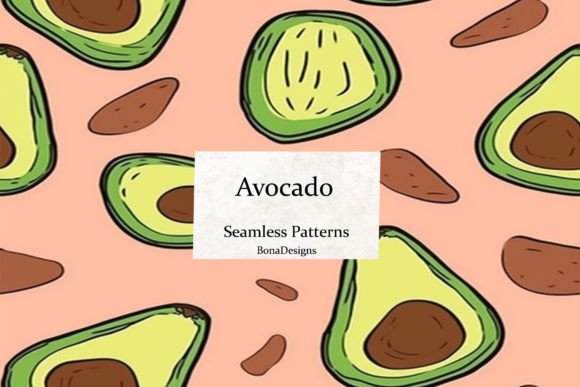 Avocado Seamless Pattern for Creative Projects