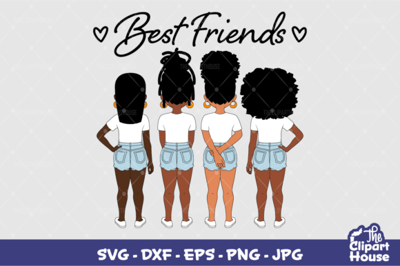 Best Friends 2: A Versatile Design Asset for Digital Crafting and Small Business