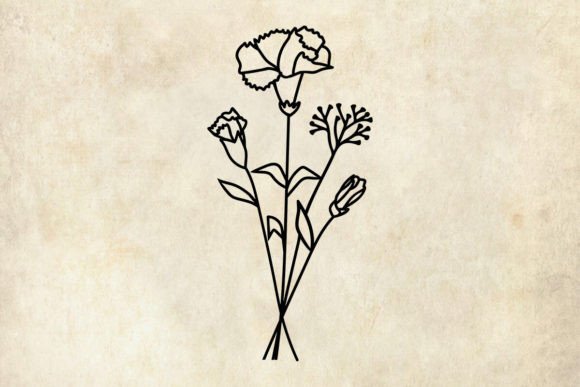 Birth Flower Carnations: A Digital Guide for January Creators