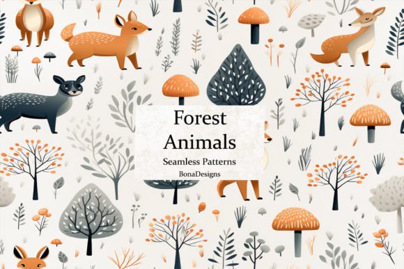 Bringing the Woods to Your Projects with a Forest Animals Seamless Pattern
