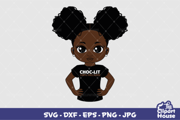 ChocLit Girl: A Versatile Design Asset for Modern Makers and Small Businesses