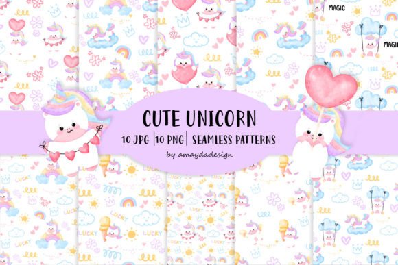 Cute Chubby Unicorn Seamless Patterns: A Strategic Asset for Digital and Physical Branding