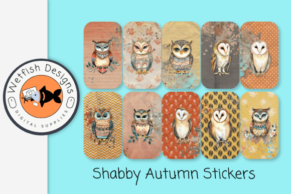 Digital Shabby Owl Bohemian Stickers: A Strategic Asset for Digital Planning and Brand Identity