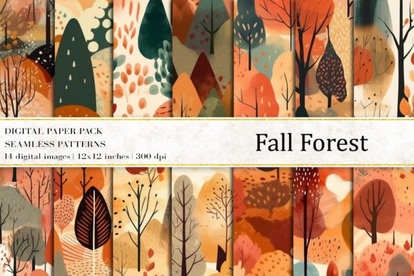 Embrace the Season with Fall Forest Digital Papers