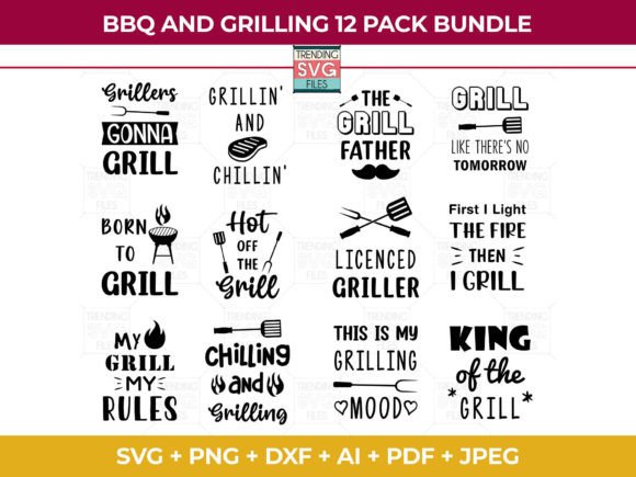Grill Svg File for Cricut: Ultimate Crafting Bundle