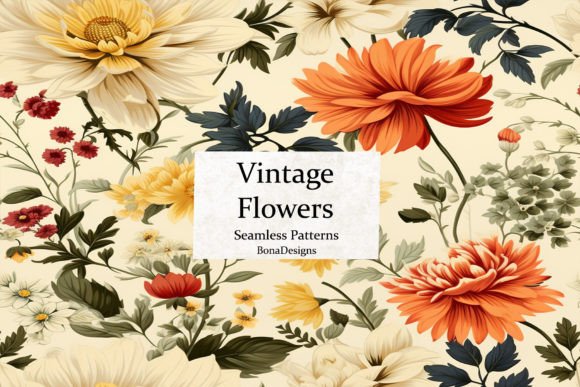 Vintage Flowers Seamless Pattern: A Versatile Asset for Modern Creators