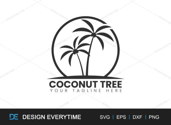 🌴 Welcome to Design Everytime: Elevate Your Brand with the Perfect Coconut Tree Logo